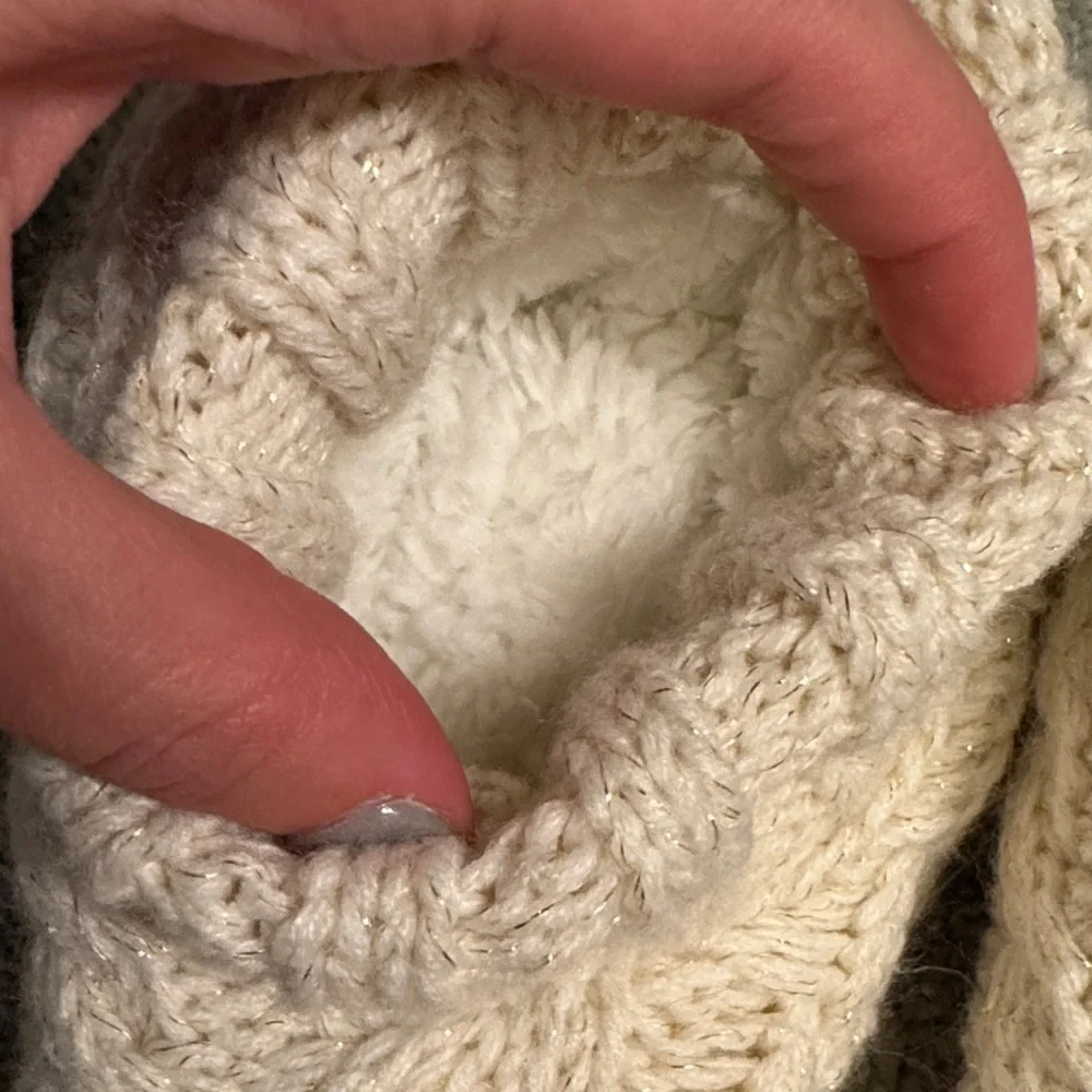 Cozy Cream Bear Knit Slippers for Women